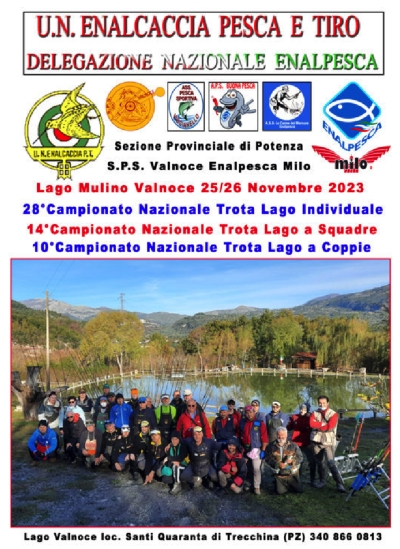 28° Campionato Nazionale Trota Lago Individuale - 25-26 novembre 2023