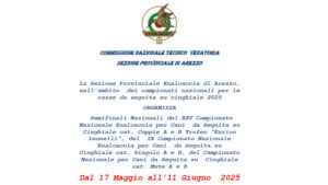Semifinali Nazionali XXV Campionato Nazionale Enalcaccia per Cani da Seguita su Cinghiale cat. Coppie A e B – 17 Maggio all’11 Giugno 2025