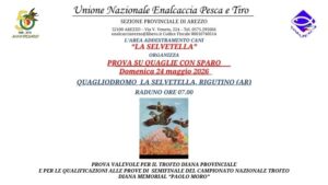 Prova Diana rigutino su quaglie con sparo – 24 Maggio 2026